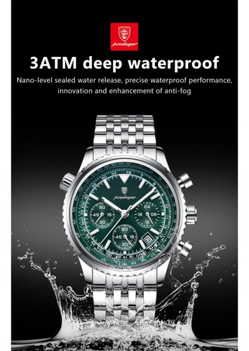 Reloj Deportivo De Cuarzo Para Hombre Acero Inoxidable