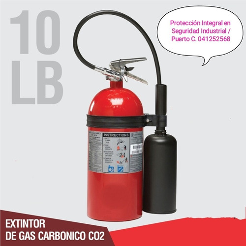 Extintor Co2 De 10 Lbs Repotenciado 