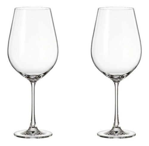 Copón Copa Vino Cristal Bohemia 850ml Set X6 Columba