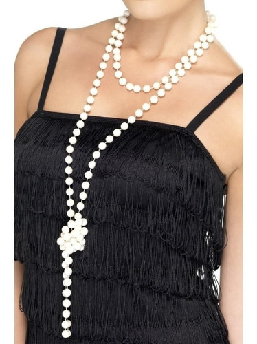8 Collar Largo Perlas Charleston Gatsby Disfraz Temática