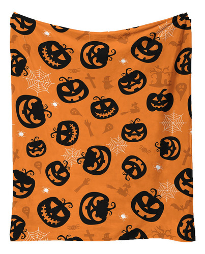 Manta Con Diseño De Calabaza De Halloween En Forma De X, Mod