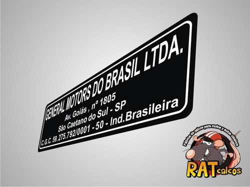 Calco Chevrolet Astra / General Motors Do Brasil Ltda