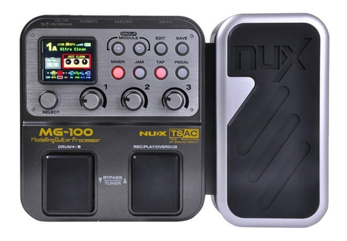 Pedalera Multiefectos Nux Mg100 + Pedal De Expresión Y Loop