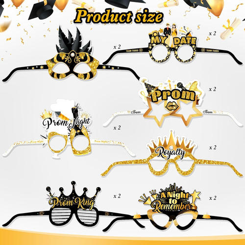 Paquete De 26 Gafas De Fiesta De Graduación, Accesorios Para