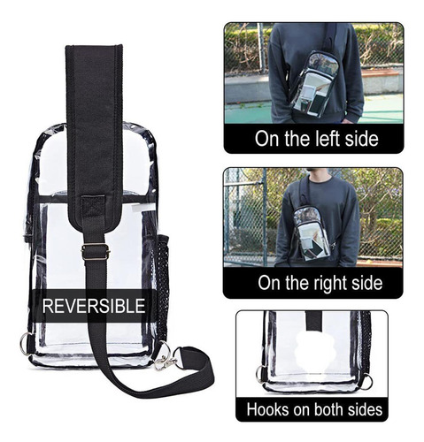 Saco Transparente Mochila Tiracolo Mochila À Prova D'água
