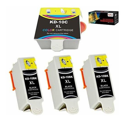 Cartuchos De Tinta Compatibles Kodak 10b 10c Combo De R...