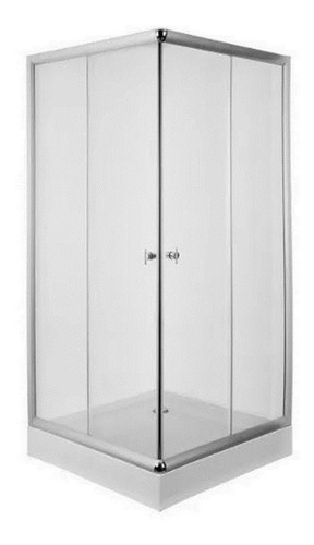 Box Cabina De Ducha Cuadrada Mampara 90*90 Con Base 5cm