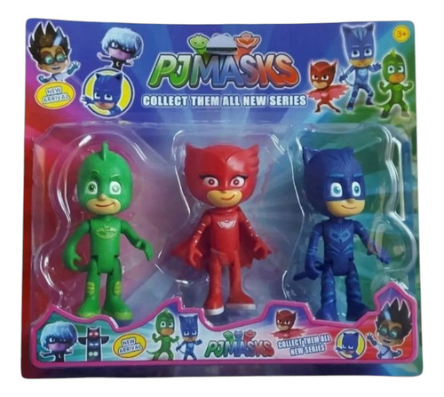 Muñecos Héroes En Pj Masks X3 Coleccionables