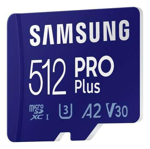 Samsung Tarjeta Microsd Pro Plus + Adaptador 512 Gb