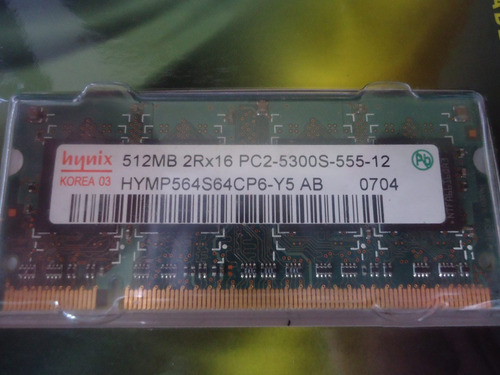 Memorias Ram Para Laptop Hynix 512 Mg 2rx16 Pc2 (kas) (1)