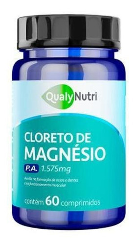 Cloreto De Magnésio P.a. Qualy Nutri 1575mg C/60 Comprimidos