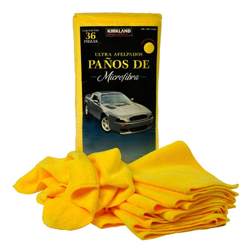 Imagen 1 de 1 de Toallas De Microfibra Ultra Afelpada 40x40cm 36pack Amarillo