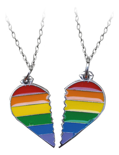 Collares Lgbt Para Compartir Dijes Con Cadena 