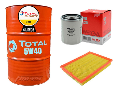 Cambio Aceite 5w40 4l + Kit Filtros Fiat Palio 1.3 1.4 1.6