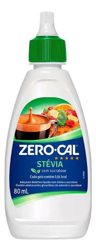 Adoçante Zero Cal Stévia Liquido 80ml