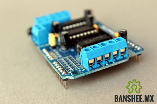 Motor Y Servo Shield 2 Puentes H Dobles L293d 74hc59 Arduino Uno Y Mega