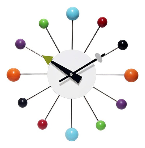 Infinity Instruments Orb Spoke Midcentury - Reloj De Pared .