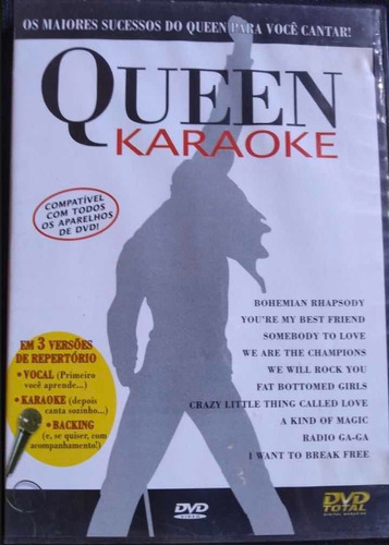 Dvd Queen Karaoke Bohemian Rhapsody- Original