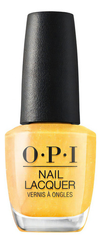 Opi Nail Lacquer Magic Hour X 15ml Hidden Prism Color Naranja Con Brillo