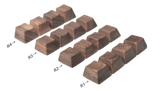Teclado Mecânico De Madeira Preta De Qualidade R1