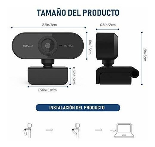 Tyc Cámara Web 1080p Con Micrófono, Cámara Web De Enfoque Au