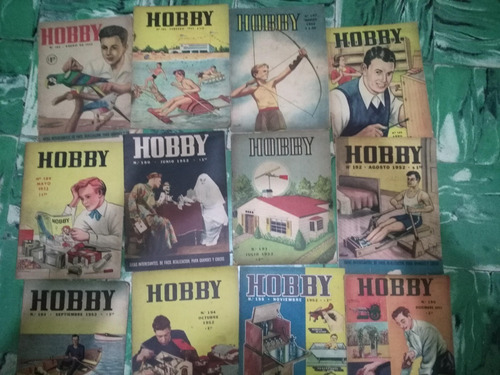 Lote 12 Revistas ** Hobby ** Año 1952 - Completo