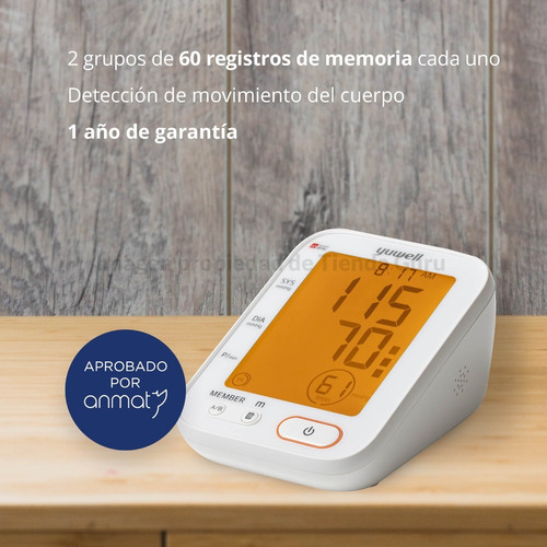 Imagen 5 de 7 de Tensiometro Digital Brazo Maverick Yuwell Función Voz Ye680b
