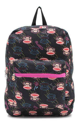 Mochila Juvenil Paul Frank G Costa Miami Preto 19t Sestini