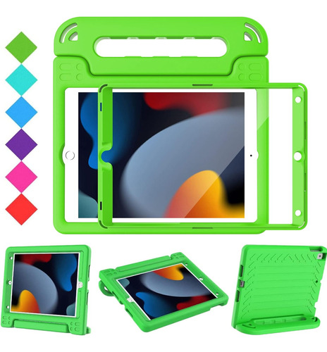 Funda Para iPad Bmouo, Para 9°, 8° Y 7° Generación, Verde