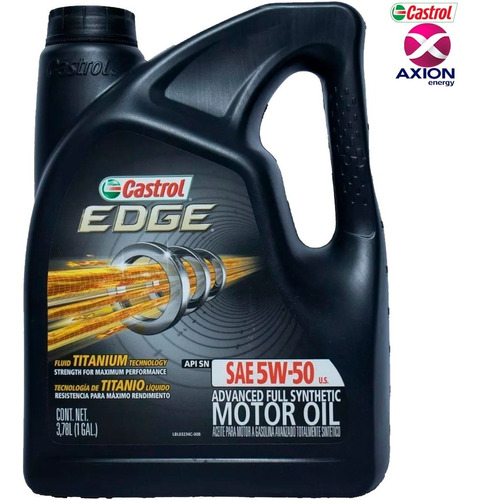 Aceite Castrol Edge 5w50 Sintético 3.78 Litros