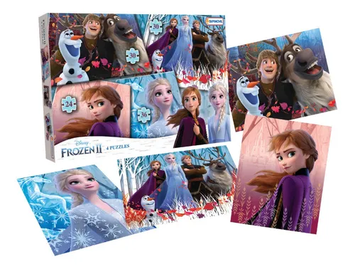 4 Puzzles Rompecabezas Frozen 2 De 36 30 Y 24 Piezas 07922