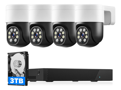 Camcamp Sistema De Camara De Seguridad Inalambrica 4k Con Nv