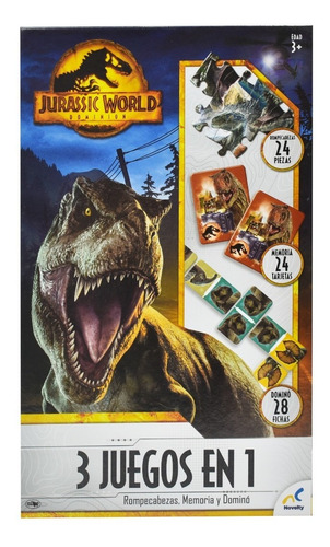 Jurassic World Dominion 3 Juegos En 1 Novelty