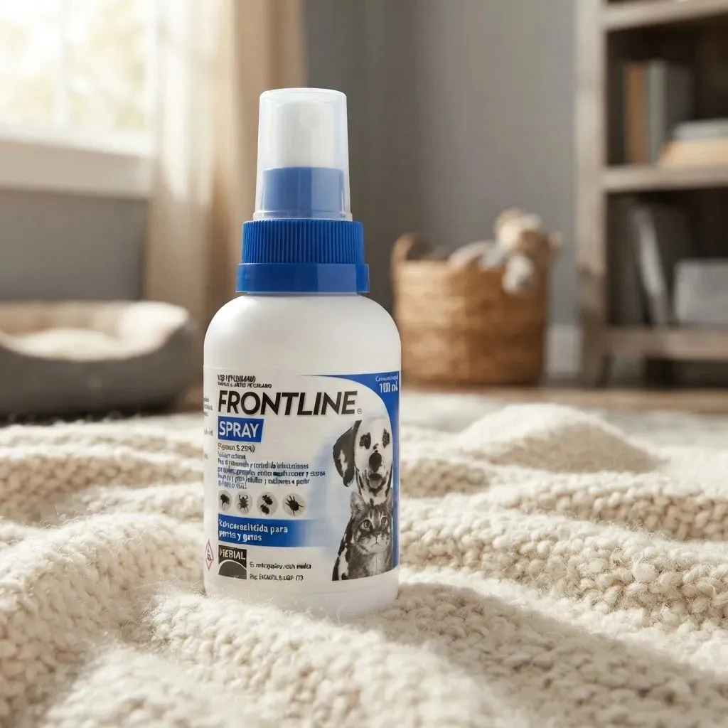 Spray antipulgas y garrapatas Frontline, 100 ml, para perros y gatos