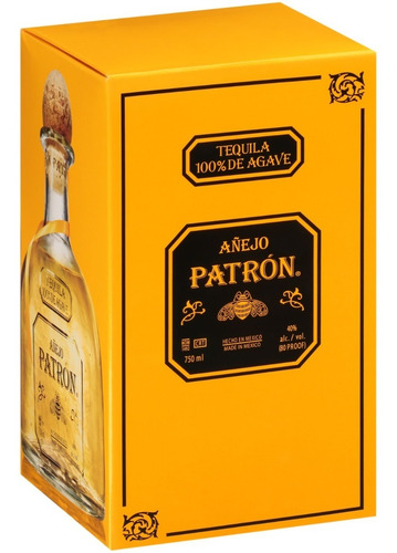 Imagen 4 de 8 de Tequila Patron Añejo 100% Agave 750ml En Estuche