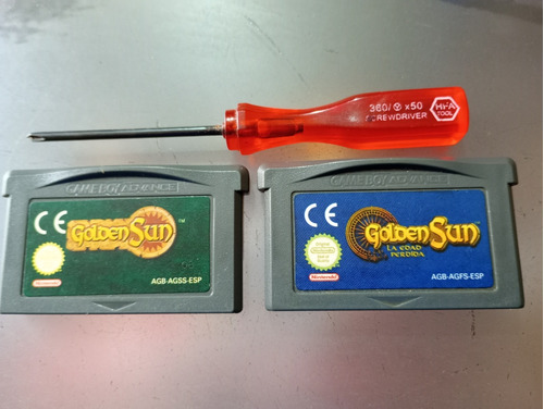 Combo De 2 Juegos De Gameboy Advance Originales,golden Sun.