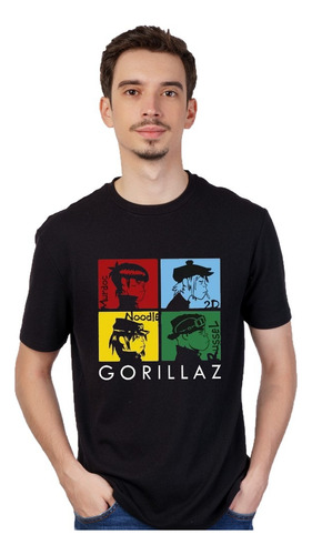 Gorillaz - Remera Manga Corta Unisex - Cuello Redondo