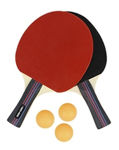 Imagen 2 de 6 de Set Ping Pong Portátil 2 Paletas + Pelotas + Red Retráctil