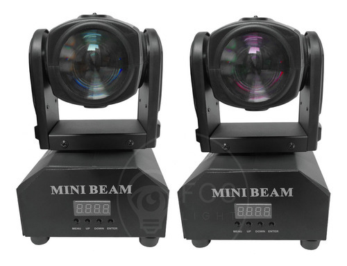 2x Mini Beam Moving Head 12w Cree Rgbw Quadriled Dmx Festas 110/220V