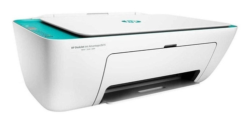 Imagen 2 de 4 de Impresora a color multifunción HP Deskjet Ink Advantage 2675 con wifi blanca y azul 100V/240V