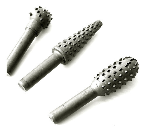 Jogo De Limas Grosas Rotativas Para Madeira 6mm Com 5 Peças