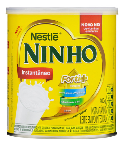 Leite Pó Instantâneo Ninho Forti+ Lata 400g