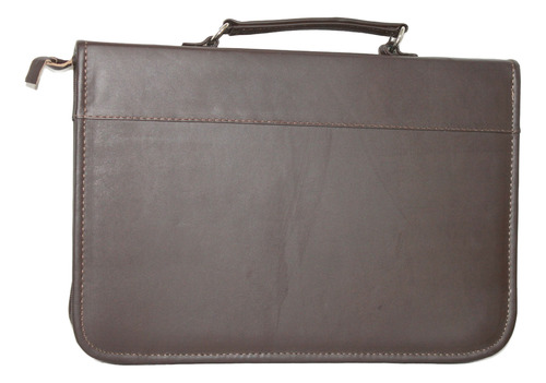 Carpeta Portafolio Profesional De Piel Res Multifuncional Chocolate Lisa