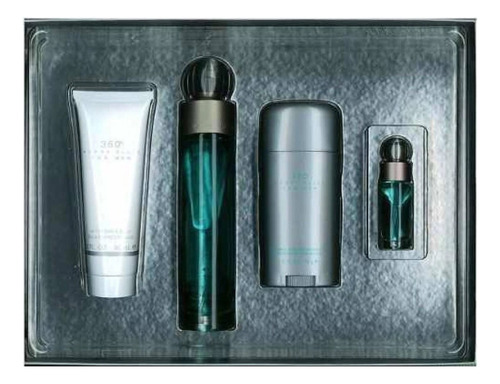 360° Set 360 Perry Ellis 4 Pz Set 360 Men Eau De Toilette 100 ml Para Hombre