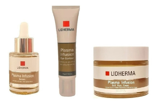 Lidherma Kit Plasma Soft Face Cream + Serum + Eye Contour