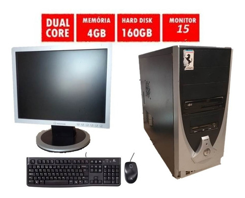 Desktop Completo - Dual Core Intel E5200 - 4gb Ram