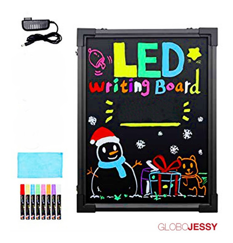 Pizarra Led 50 X 70 + 8 Plumones Neón Oferta !!!