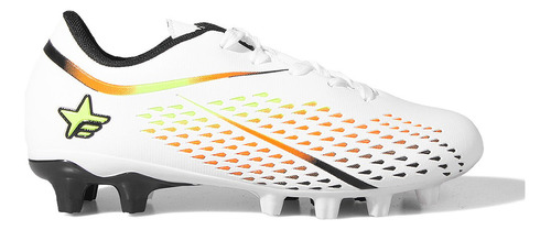 Botines Campo Footy 3019b Blanco Naranja Niño