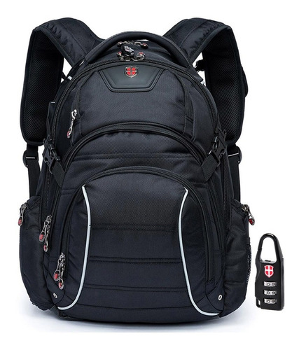 Mochila Executiva Notebook Masculina C Cadeado Reforçada 30l