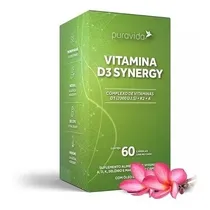 Comprar Vitamina D3 Synergy ,k2+a+ Magnésio+selênio Puravida 60 Caps